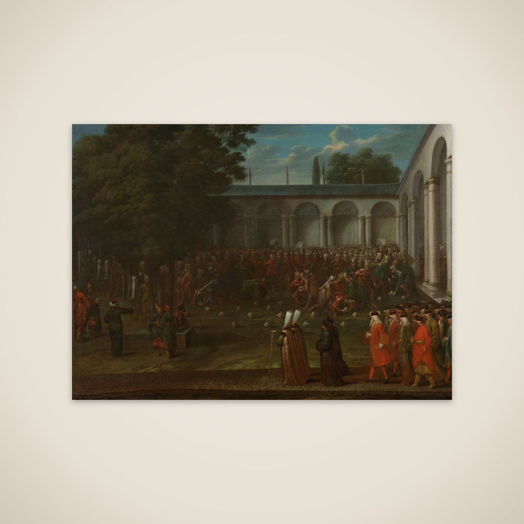 Cornelis Calkoen on his Way to his Audience with Sultan Ahmed III unframed print
