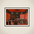 An Ambassador's Audience with Sultan Ahmed III (Ambassador Cornelis Calkoen) framed