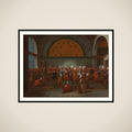 The Meal presented to Ambassador Cornelis Calkoen by the Grand Vizier in the name of Sultan Ahmed III, 14 September 1727 framed