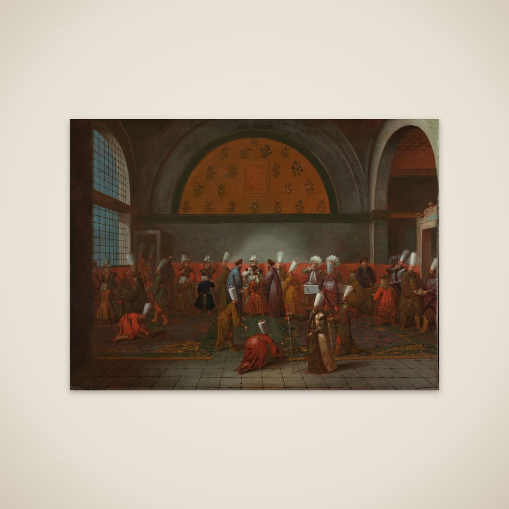 The Meal presented to Ambassador Cornelis Calkoen by the Grand Vizier in the name of Sultan Ahmed III, 14 September 1727 unframed print