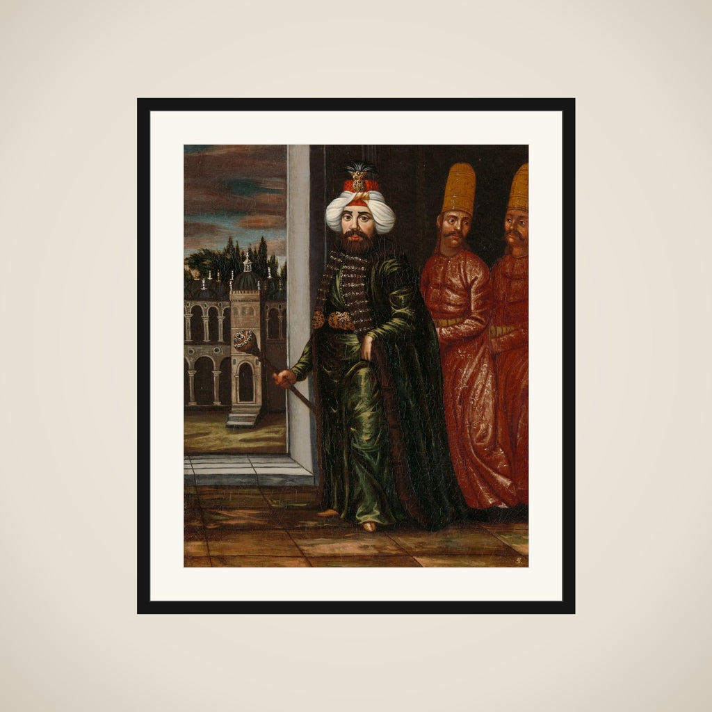 Portrait of Sultan Ahmed III framed