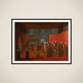 Ambassador Cornelis Calkoen in Audience with Sultan Ahmed III, 14 September 1727 framed