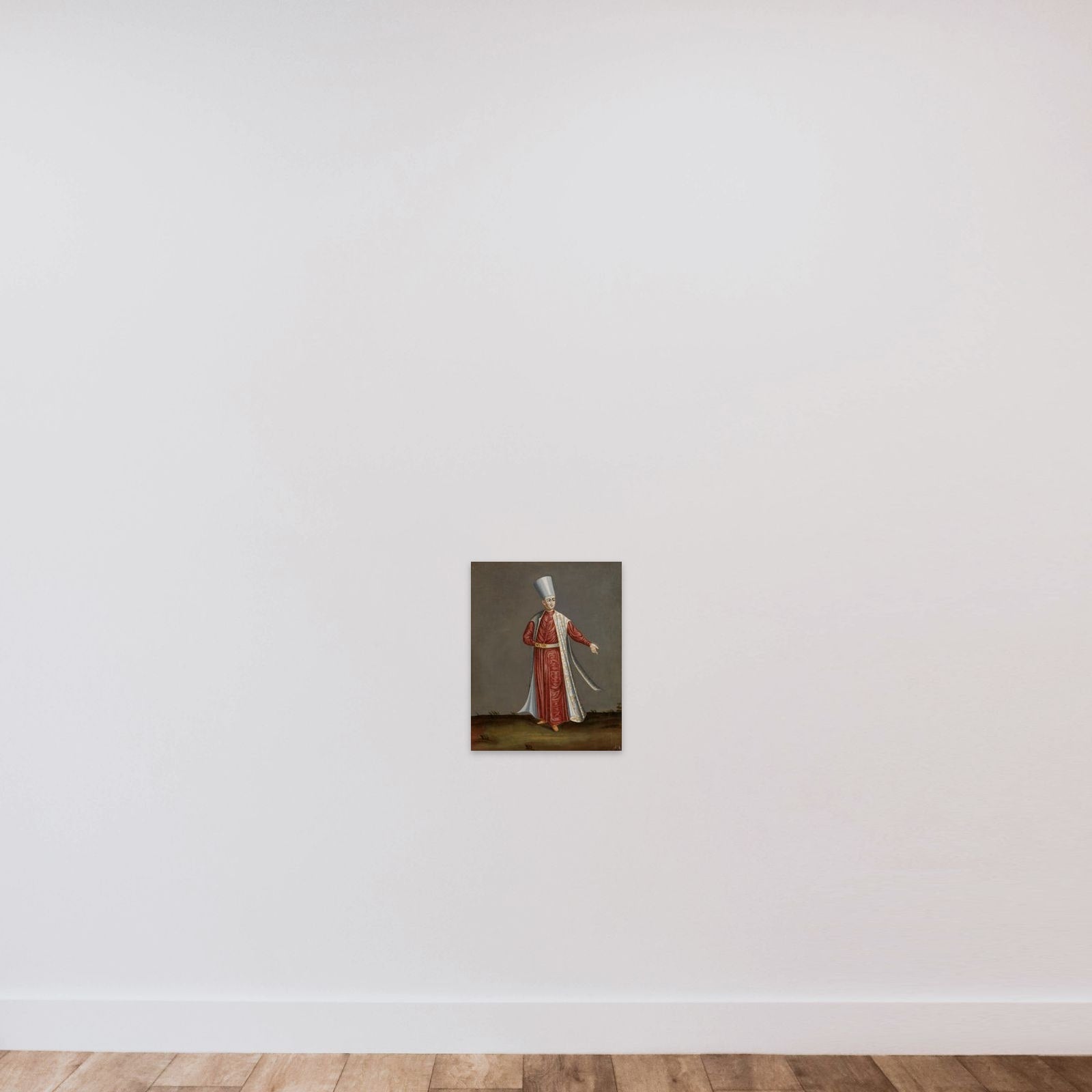 The Capon Aghassi, Chief of the White Eunuchs of the Sultan unframed — shown to scale