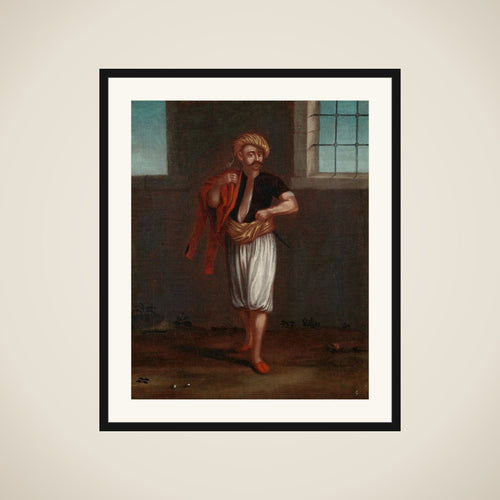 An Albanian Sailor framed