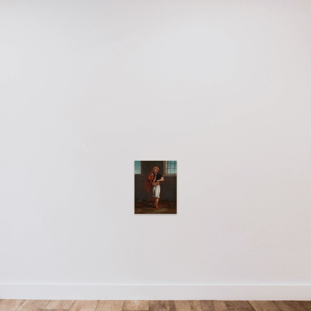 An Albanian Sailor unframed — shown to scale