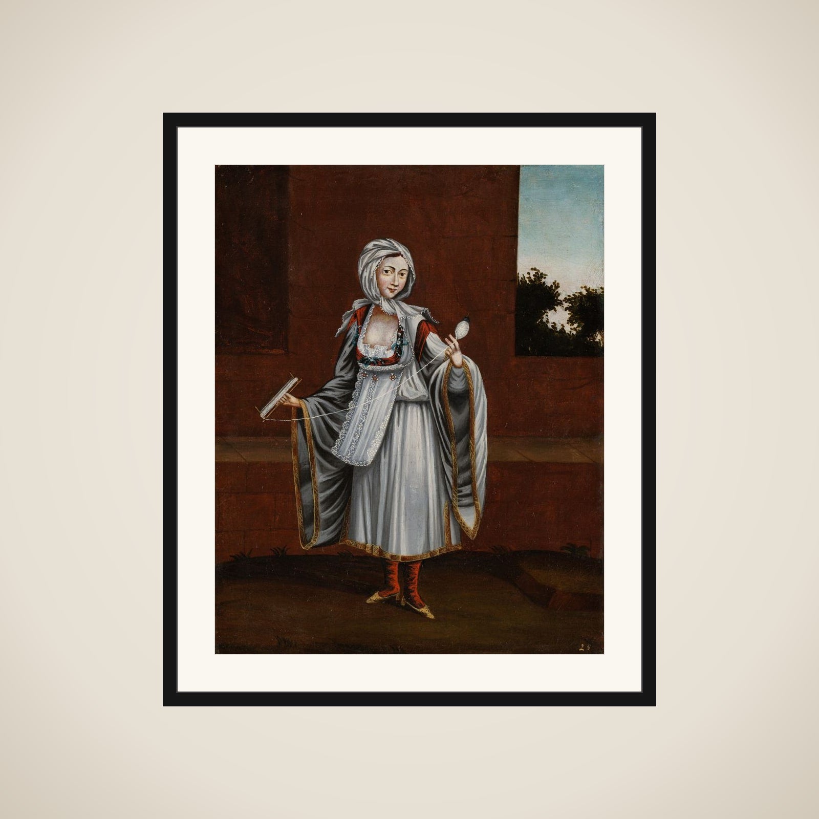 Woman from the Island of Kithnos (Thermia) framed