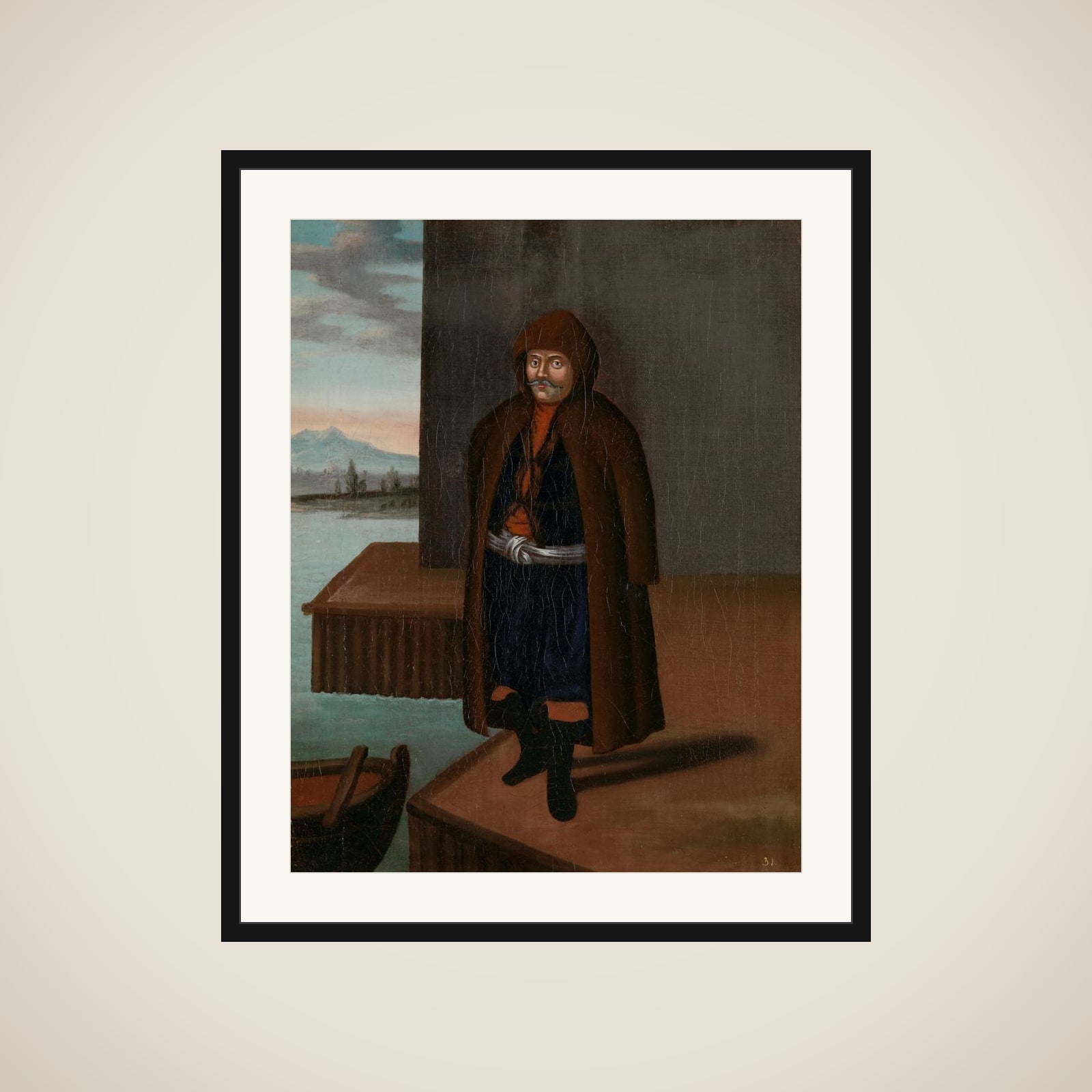 Man from the Island of Patmos framed