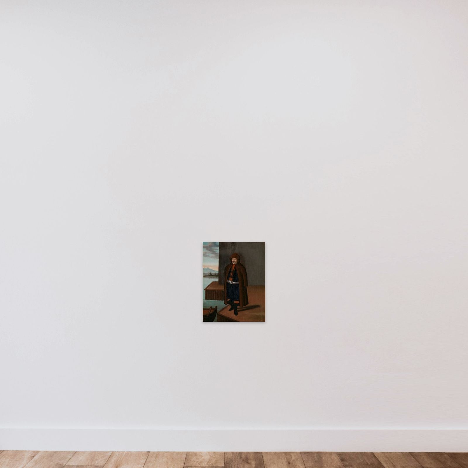 Man from the Island of Patmos unframed — shown to scale