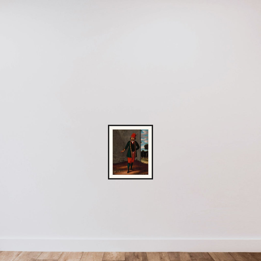 Man from the Island of Tinos framed — shown to scale