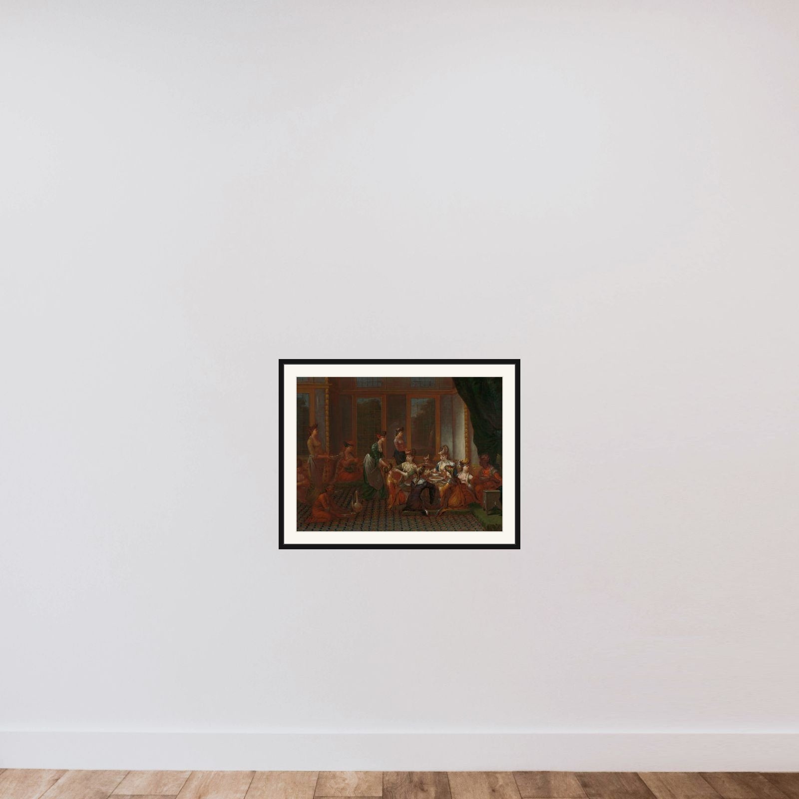 Banquet of Distinguished Turkish Women framed — shown to scale