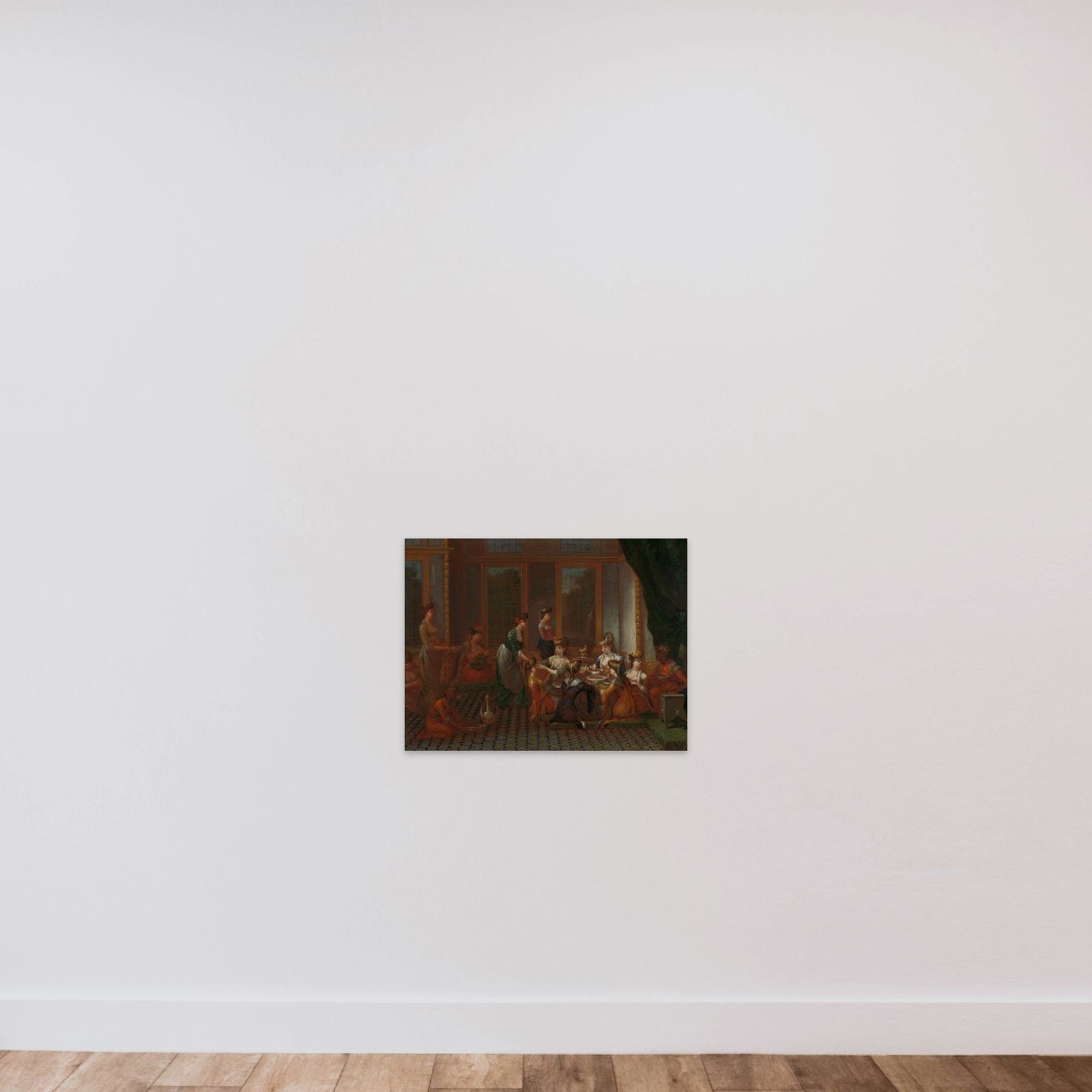 Banquet of Distinguished Turkish Women unframed — shown to scale
