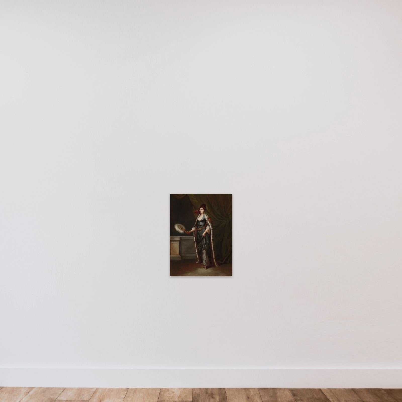 A Turkish Woman unframed — shown to scale