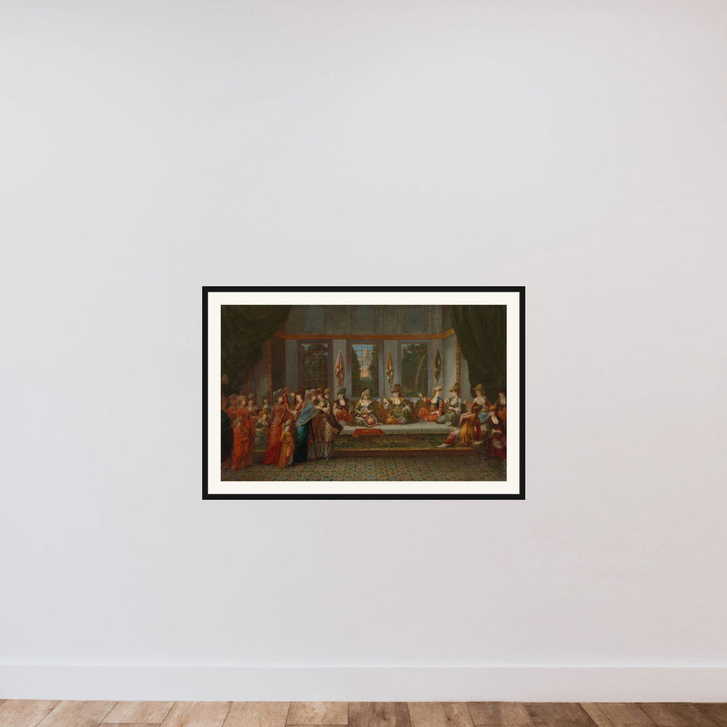 Greek Wedding framed — shown to scale