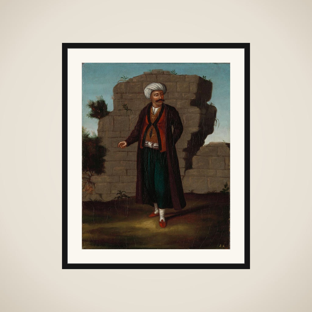 Man from the Island of Mykonos framed