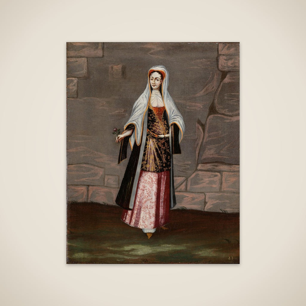 Woman from the Island of Mykonos unframed print