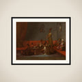 Dervishes Sharing a Meal framed