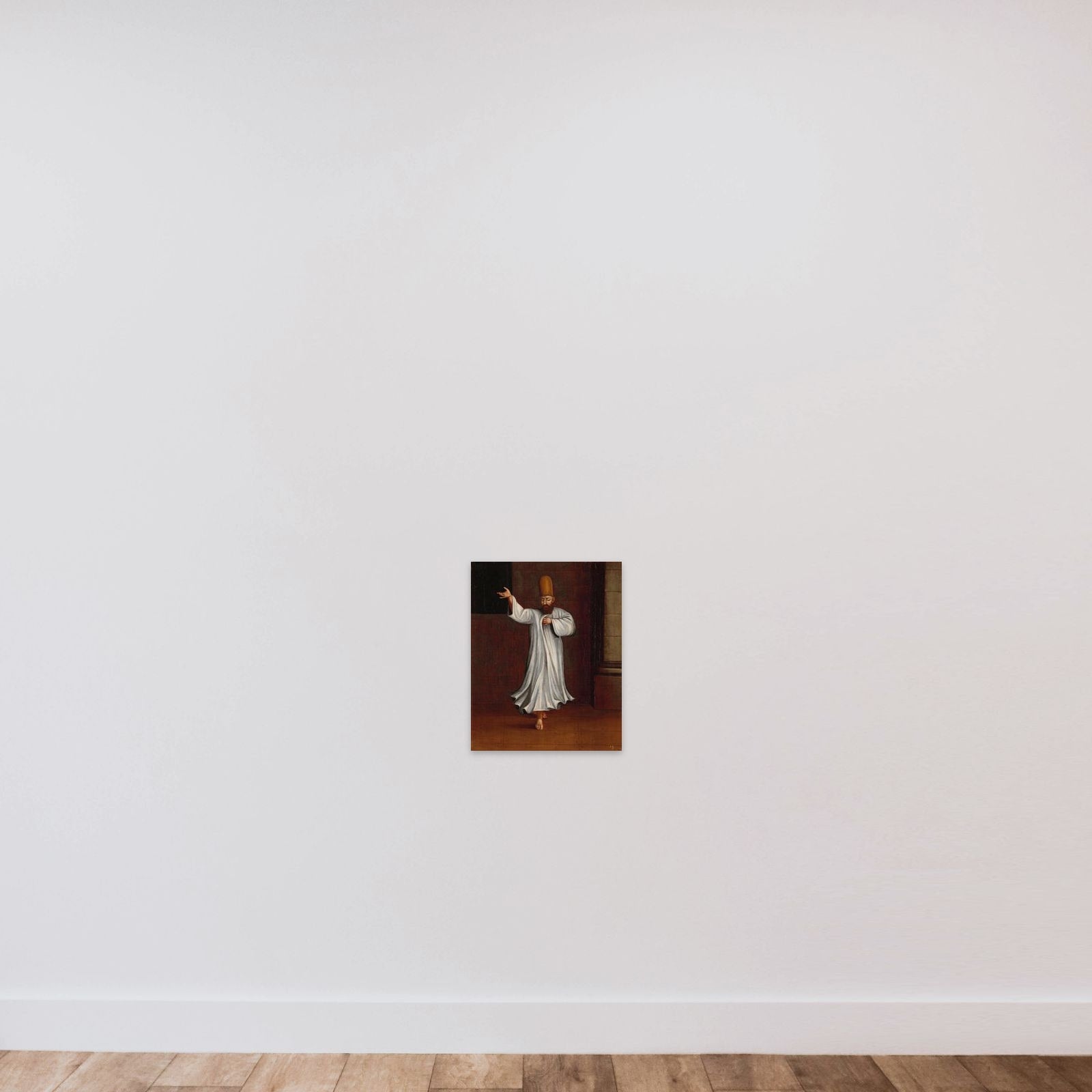 Dervish unframed — shown to scale