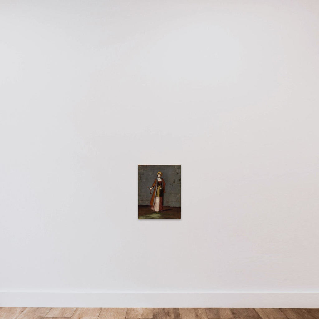 Woman from the Island of Tinos unframed — shown to scale