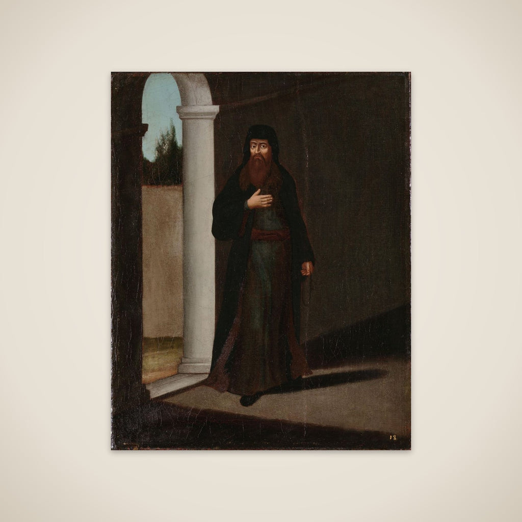 A Greek Priest unframed print