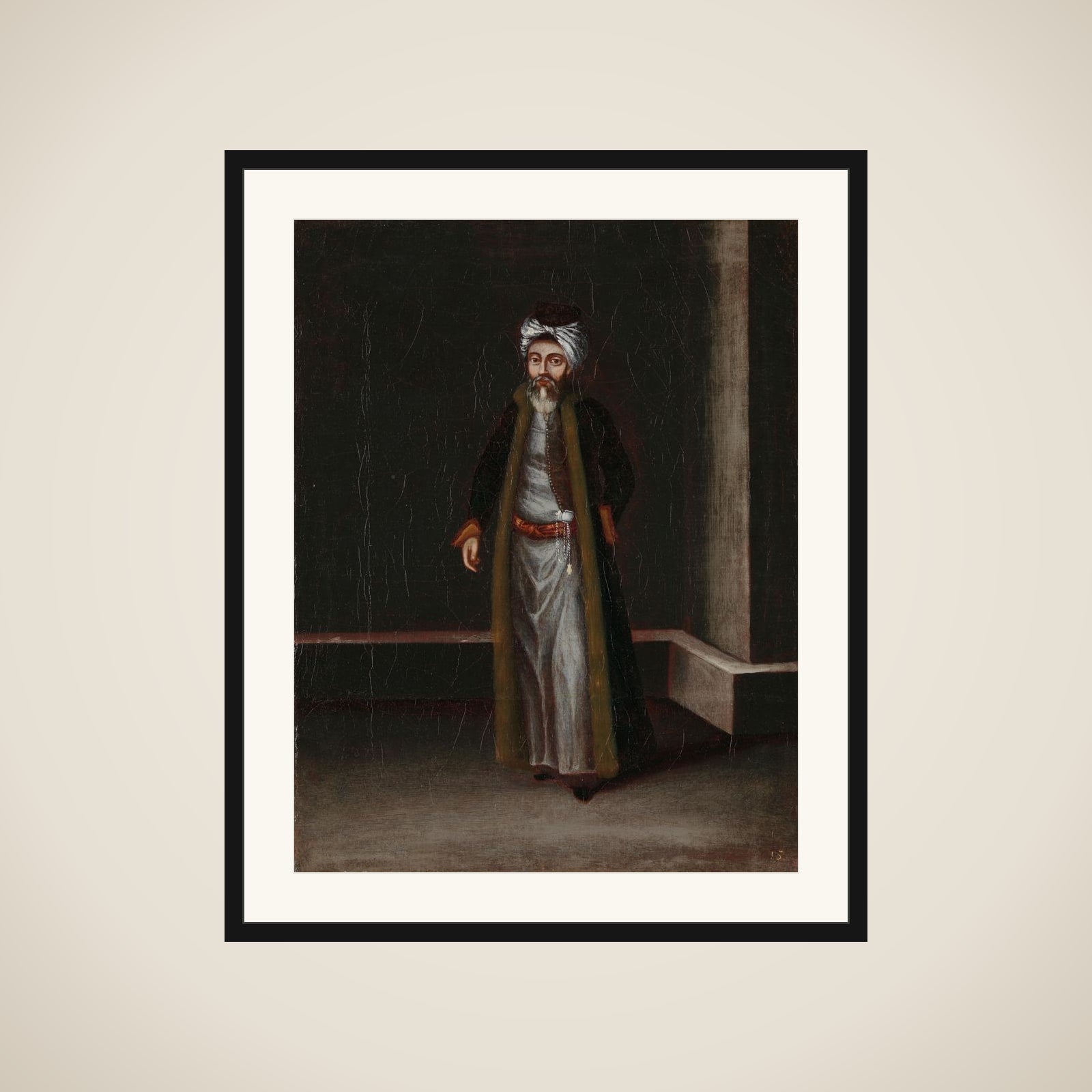 A Jewish Money-Changer framed