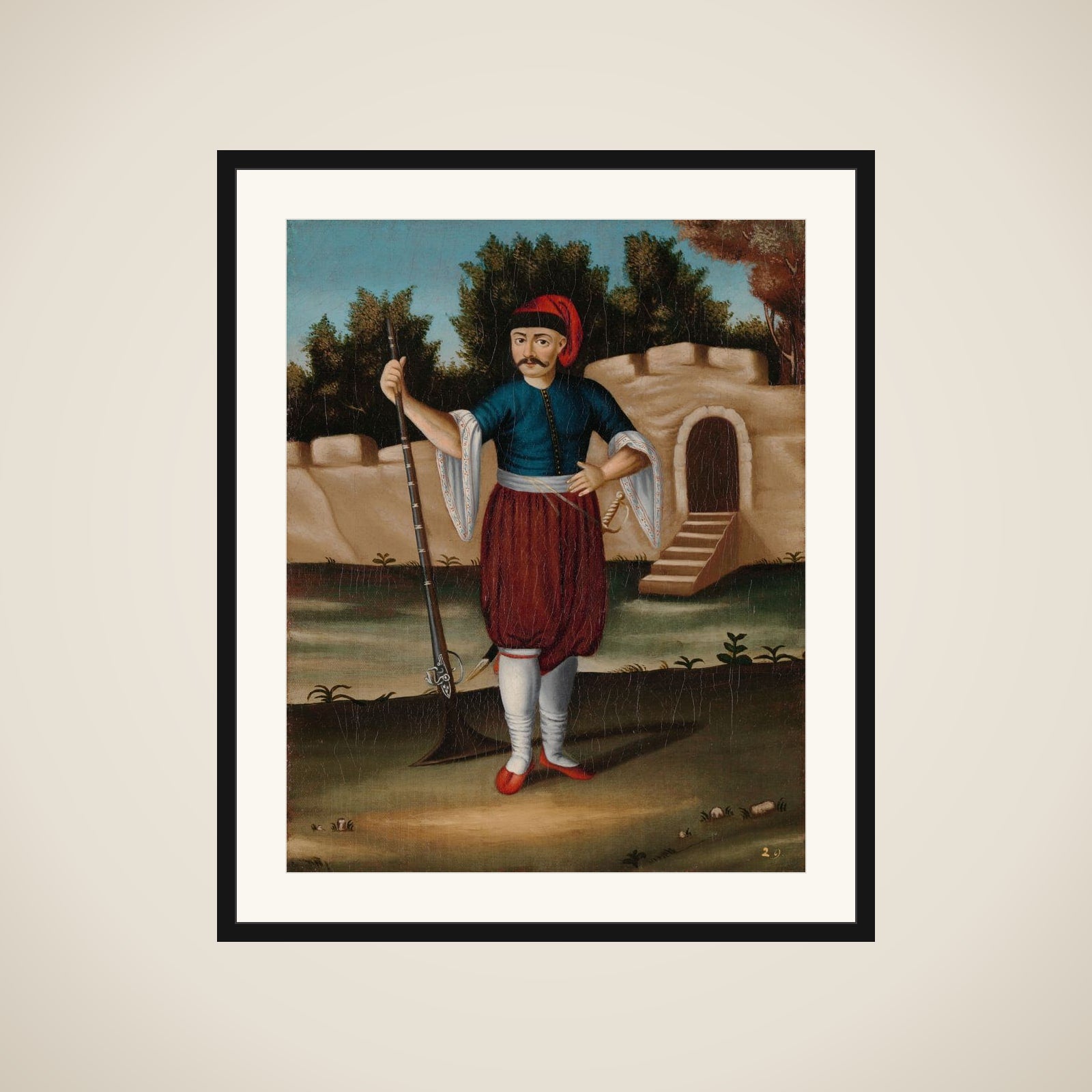Man from the Albanian Coast framed