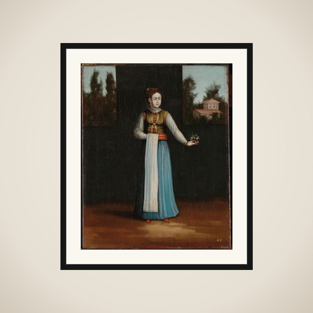 Woman from the Albanian Coast framed