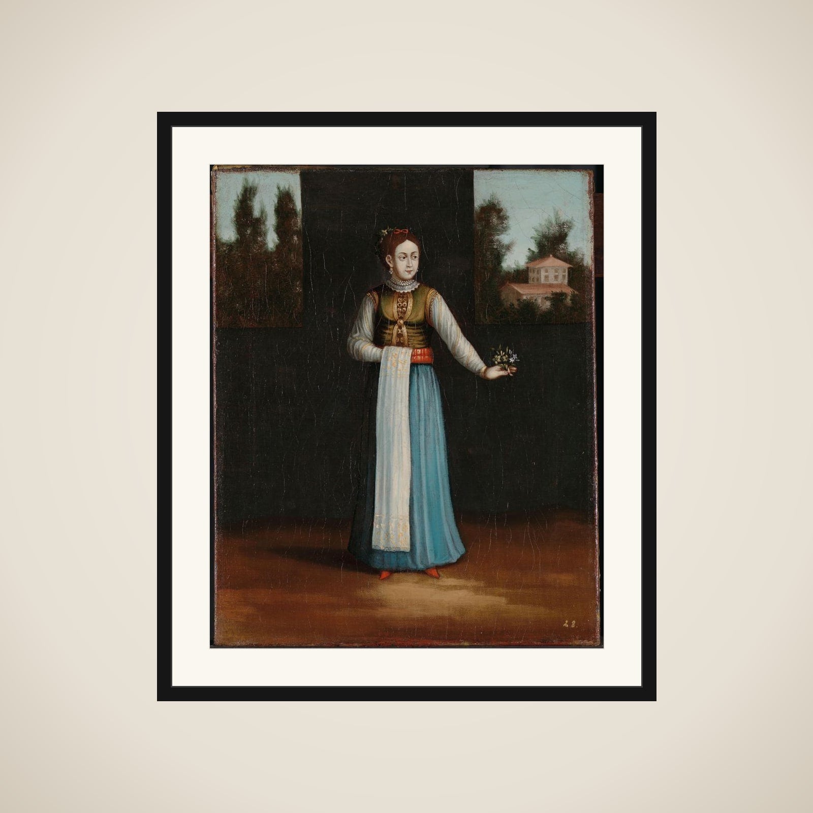 Woman from the Albanian Coast framed