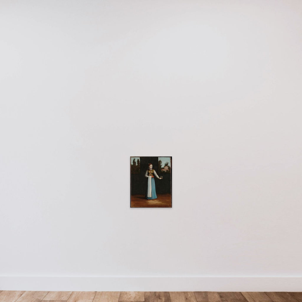 Woman from the Albanian Coast unframed — shown to scale