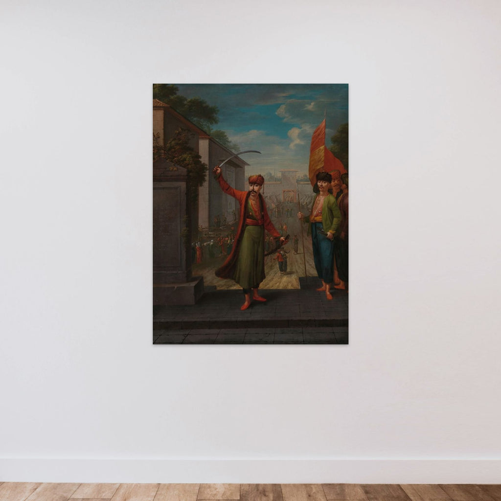 Patrona Halil unframed — shown to scale