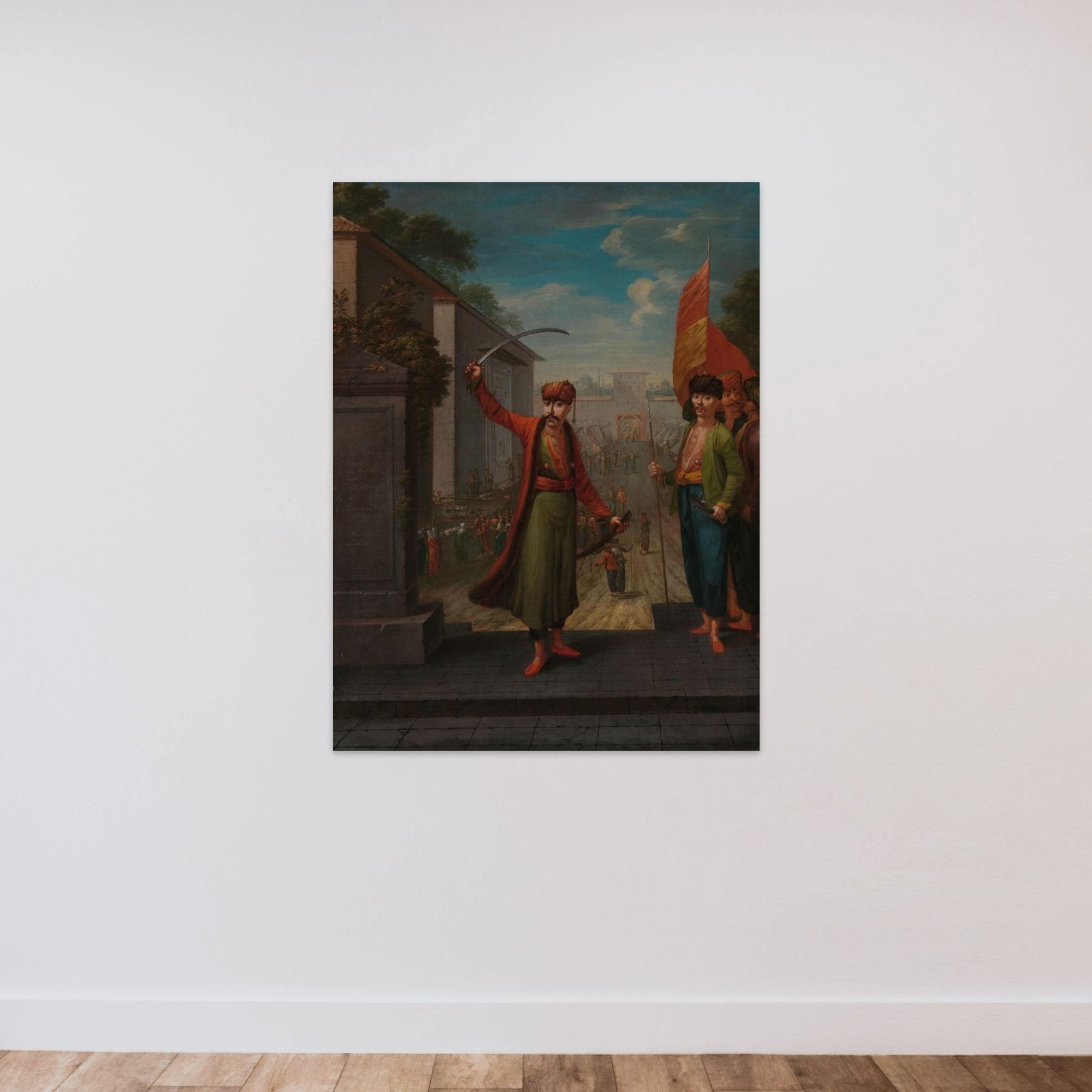 Patrona Halil unframed — shown to scale