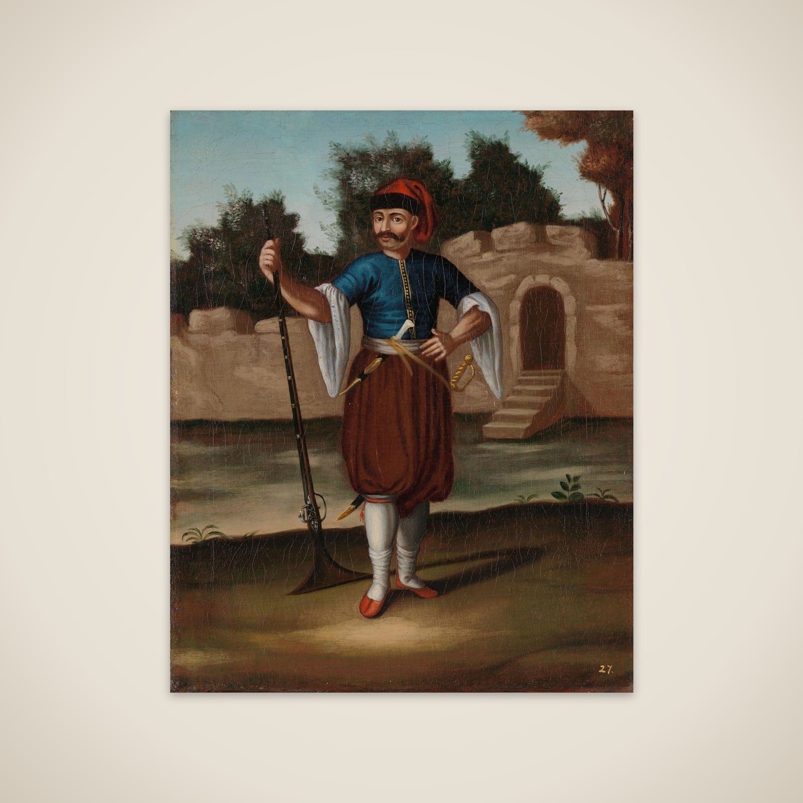 Albanian Soldier unframed print
