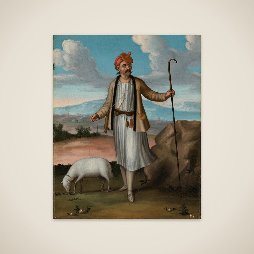 Albanian Herdsman unframed print
