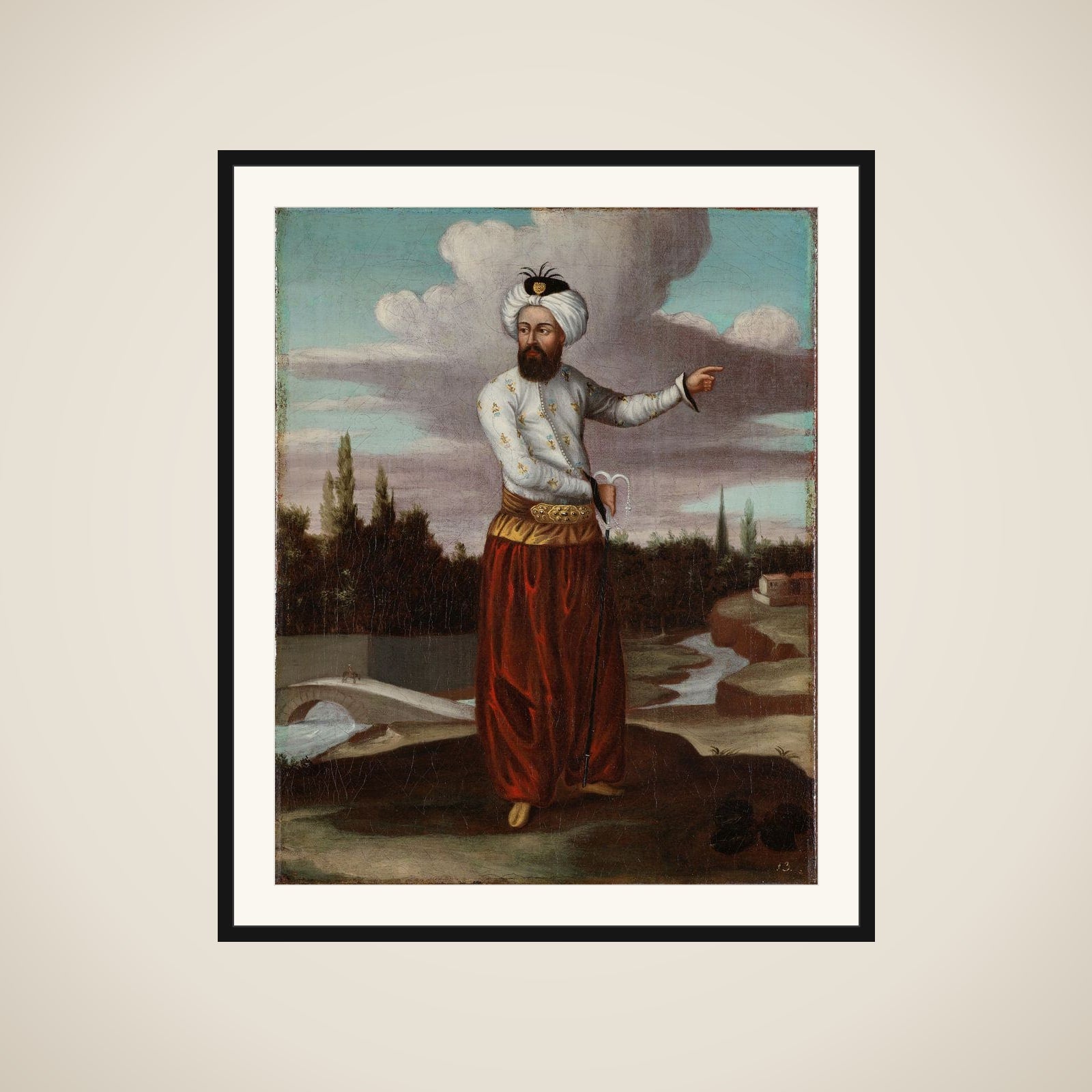 A Chaous, a Courier to the Sultan framed