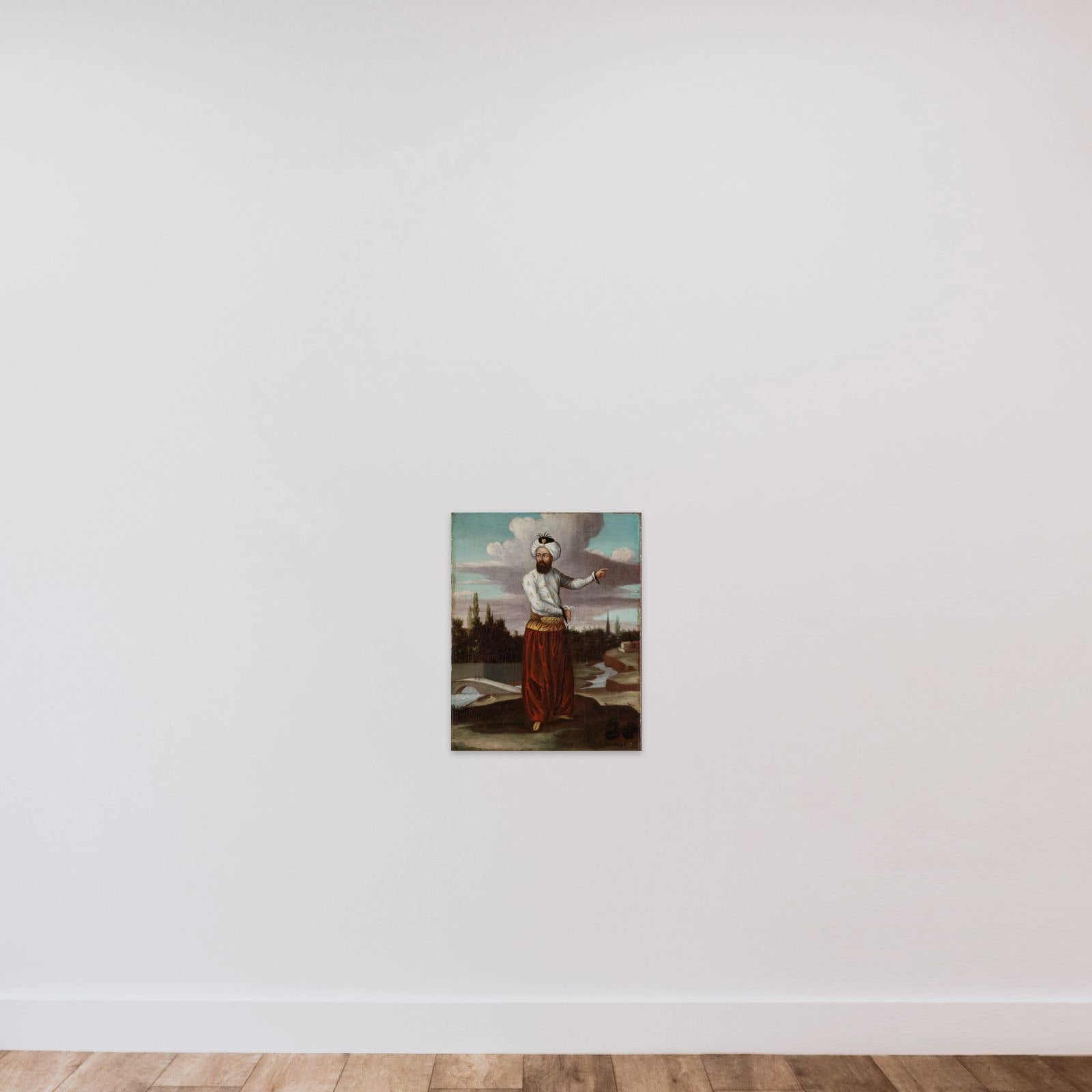 A Chaous, a Courier to the Sultan unframed — shown to scale