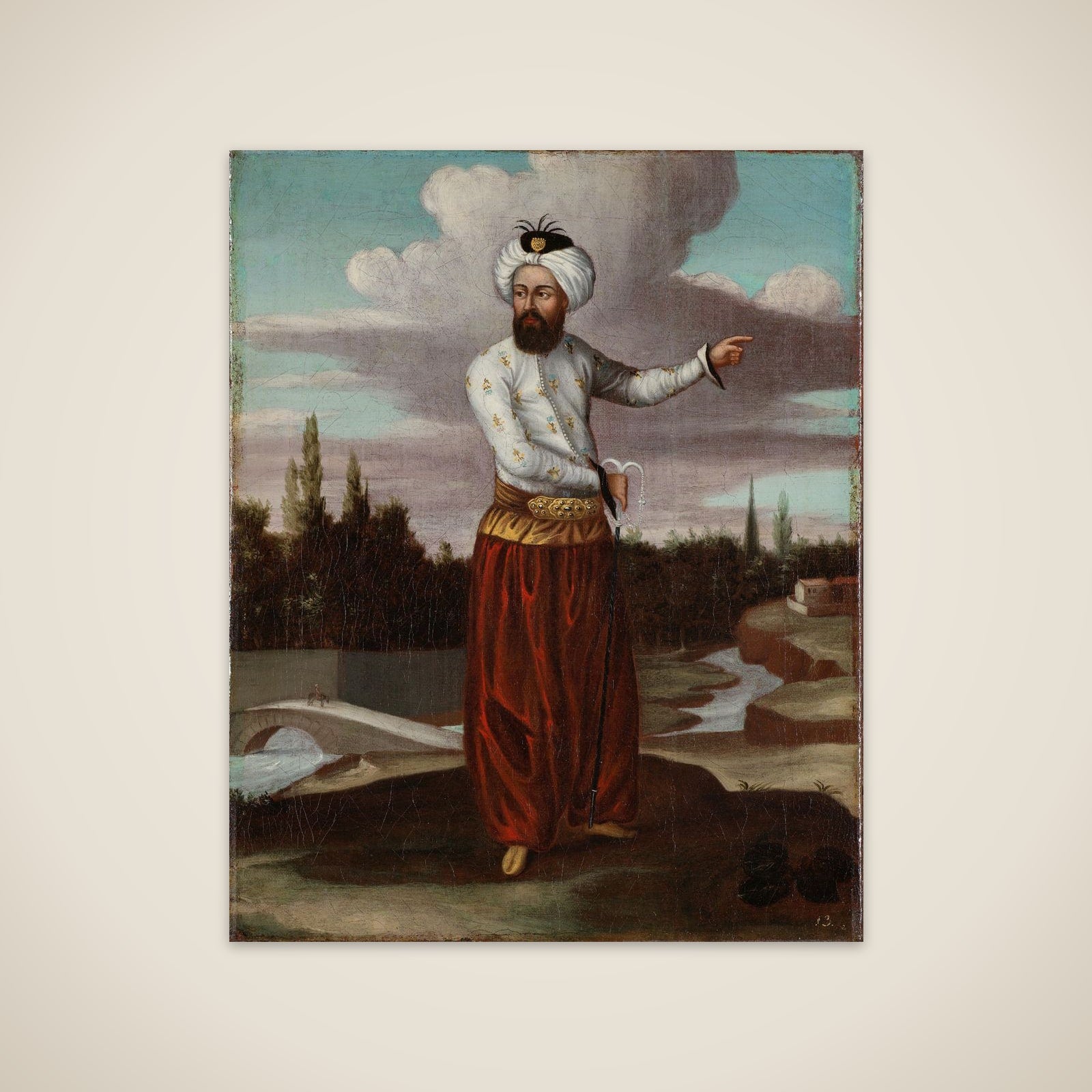 A Chaous, a Courier to the Sultan unframed print