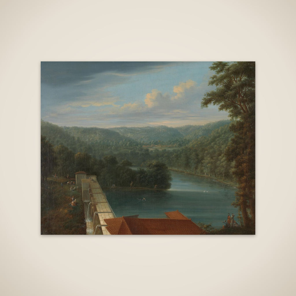 The water reservoirs, known as the Bends, in the Forest of Belgrado near Istanbul. unframed print