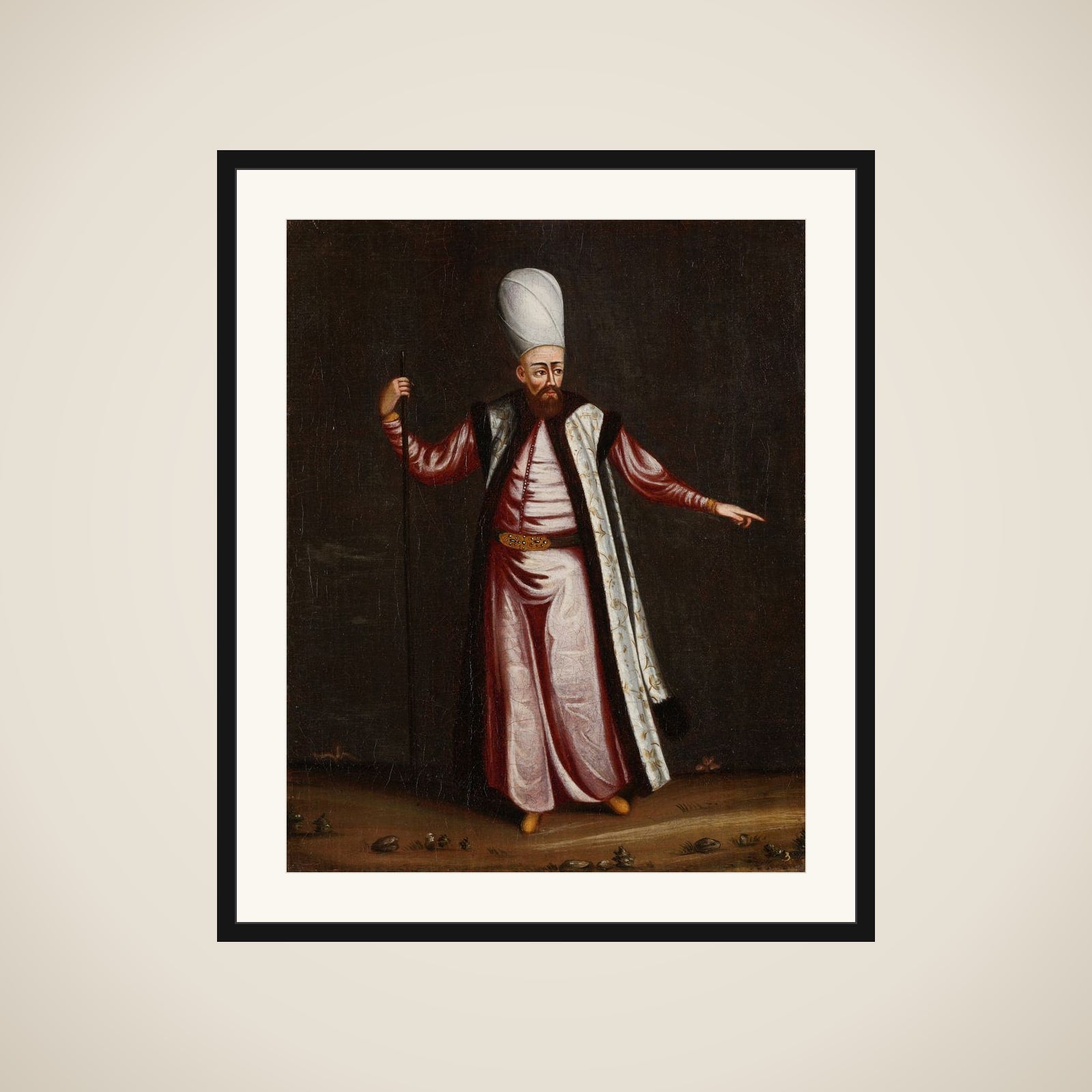 The Capoudgi Bachi, Grand-master of the Seraglio framed