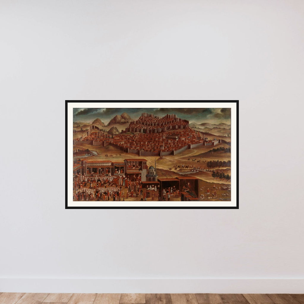 View of Ankara framed — shown to scale