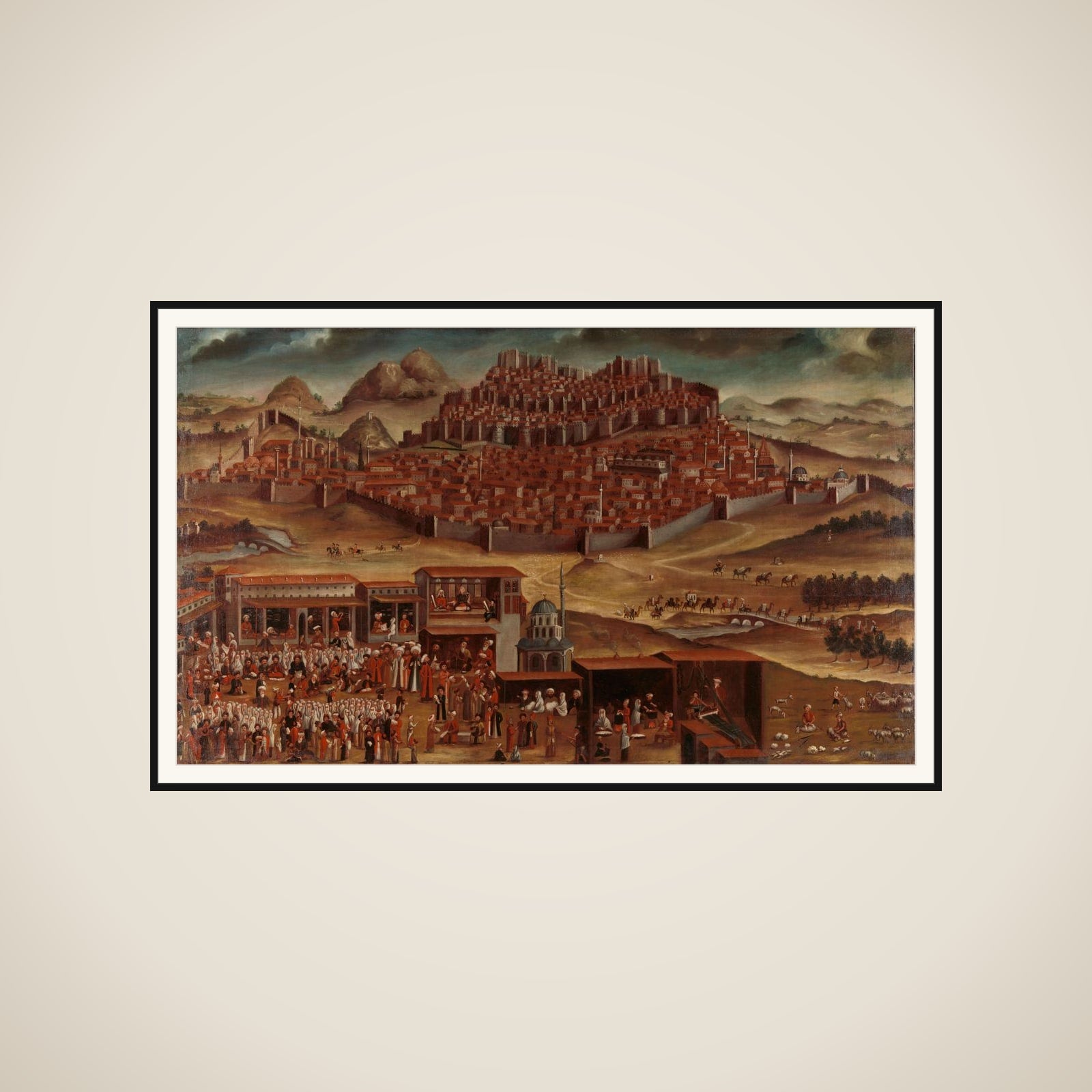 View of Ankara framed