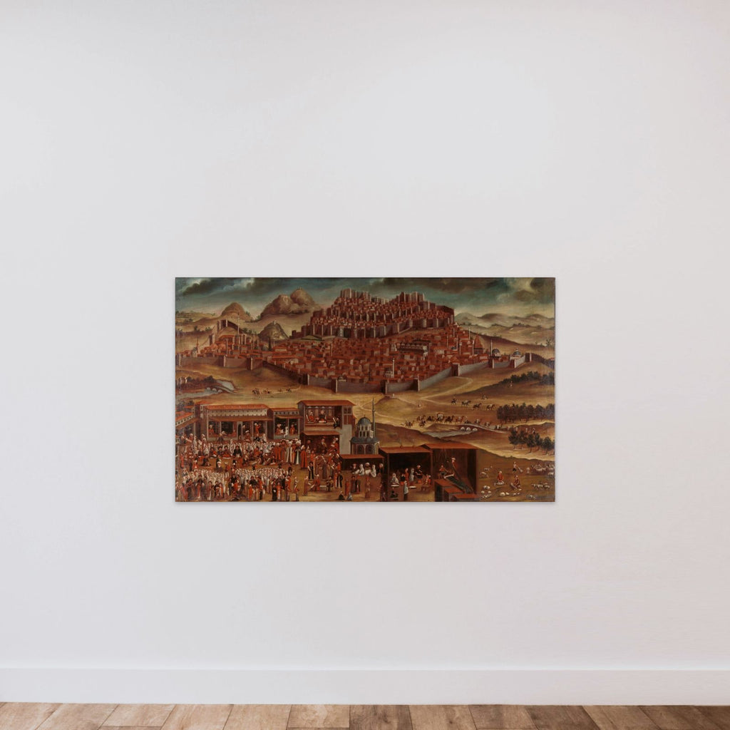 View of Ankara unframed — shown to scale