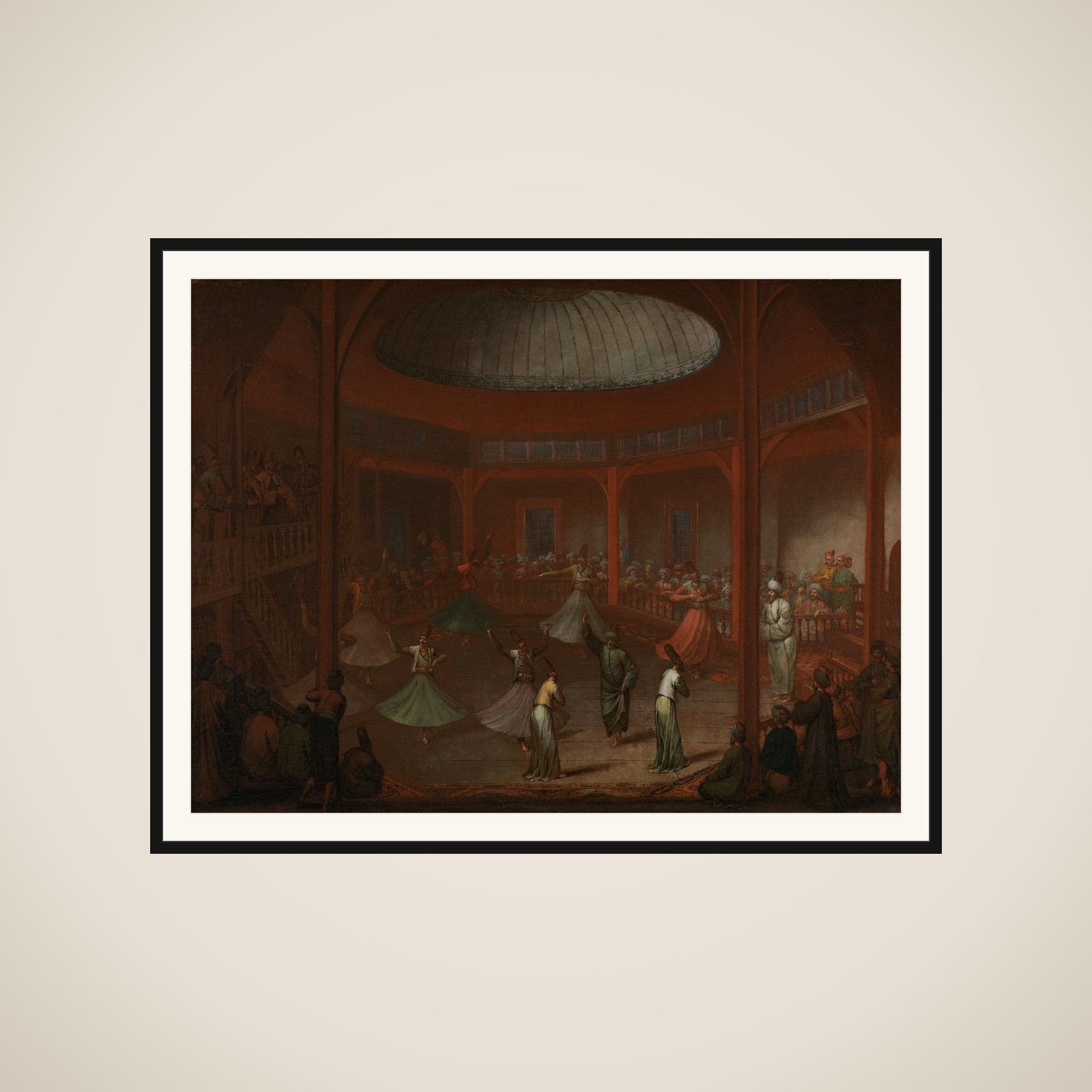 Whirling Dervishes framed