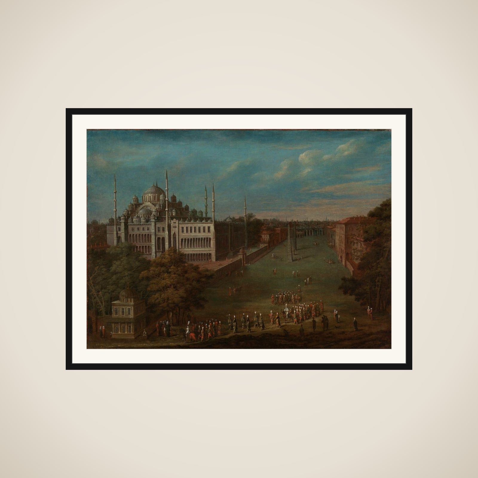 The Grand Vizier Crossing the Atmeydanı (Horse Square) framed