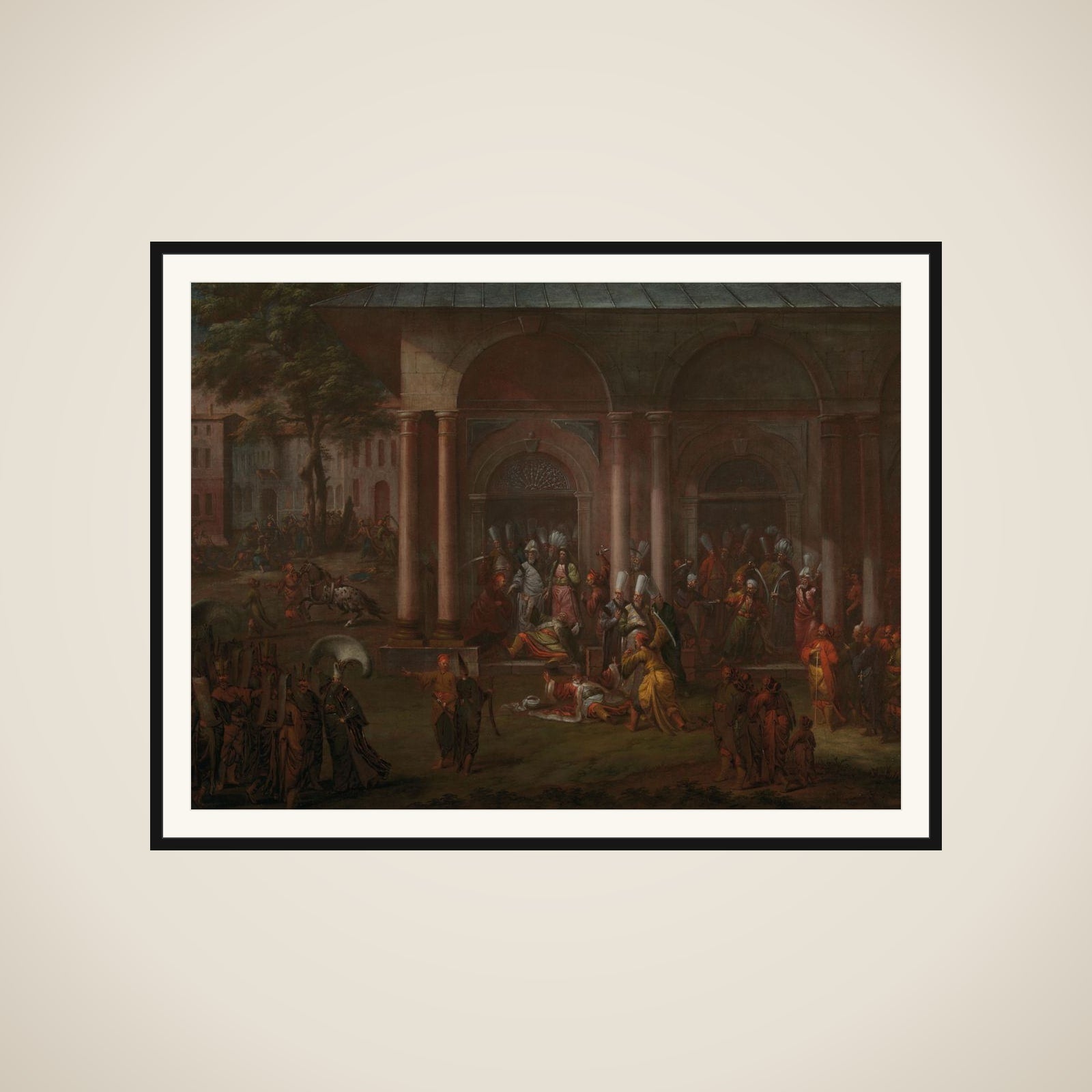 The Murder of Patrona Halil and his Fellow Rebels framed