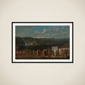 Wedding procession on the Bosphorus framed