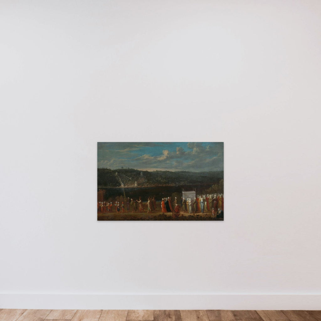 Wedding procession on the Bosphorus unframed — shown to scale
