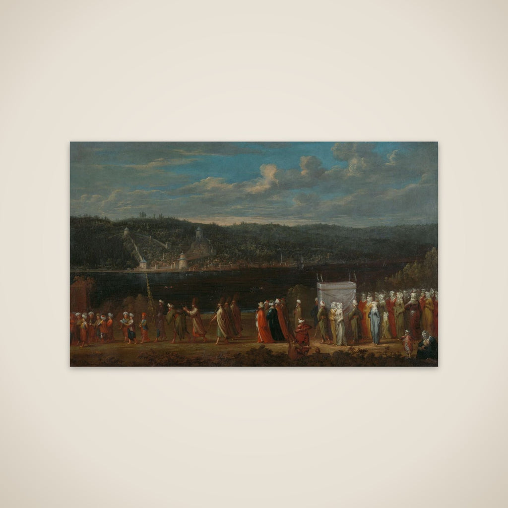 Wedding procession on the Bosphorus unframed print