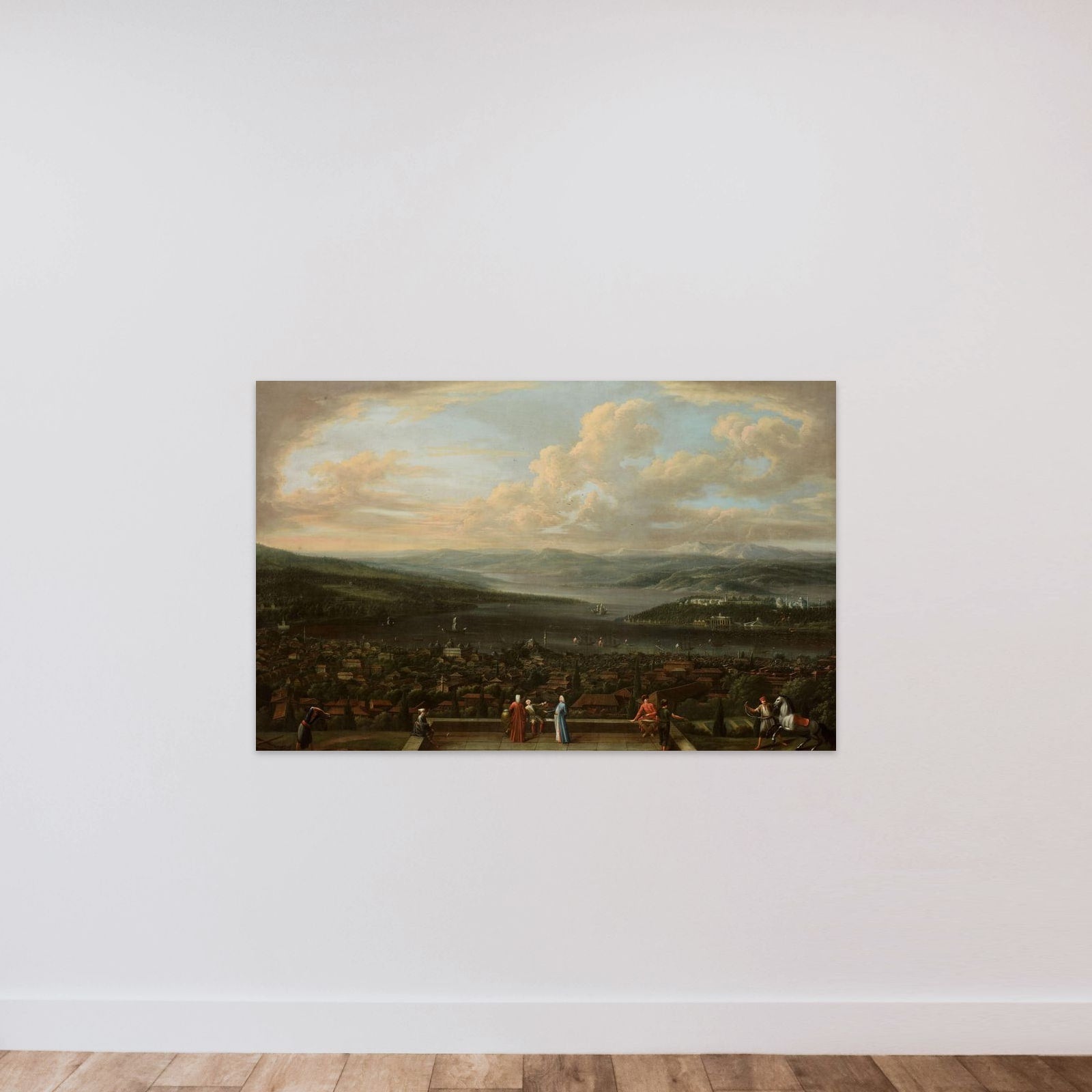 View of Istanbul from the Dutch Embassy at Pera unframed — shown to scale
