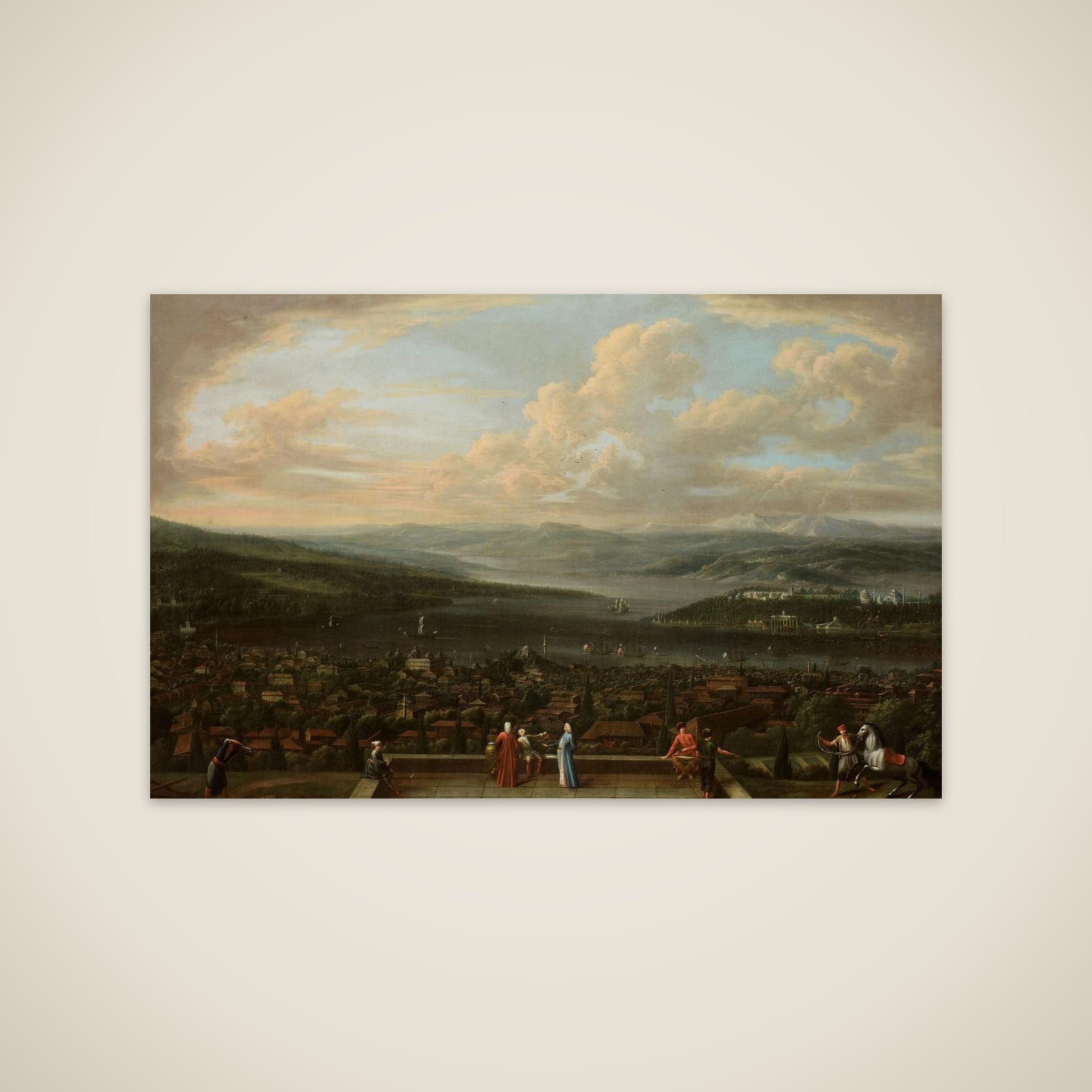 View of Istanbul from the Dutch Embassy at Pera unframed print