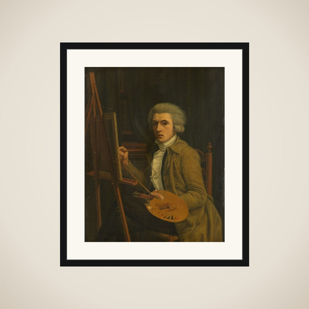 Portrait of a Painter, probably the Artist himself framed