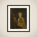Portrait of a Painter, probably the Artist himself framed